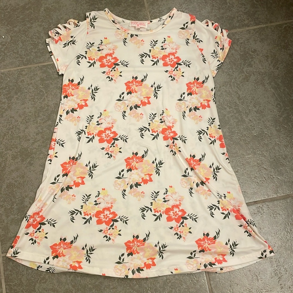 Girls floral dress-casual